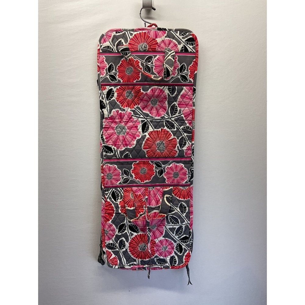 Vera Bradley Cherry Blossom Hanging Travel Organizer Cosmetic Bag-Pink-Zip-EUC